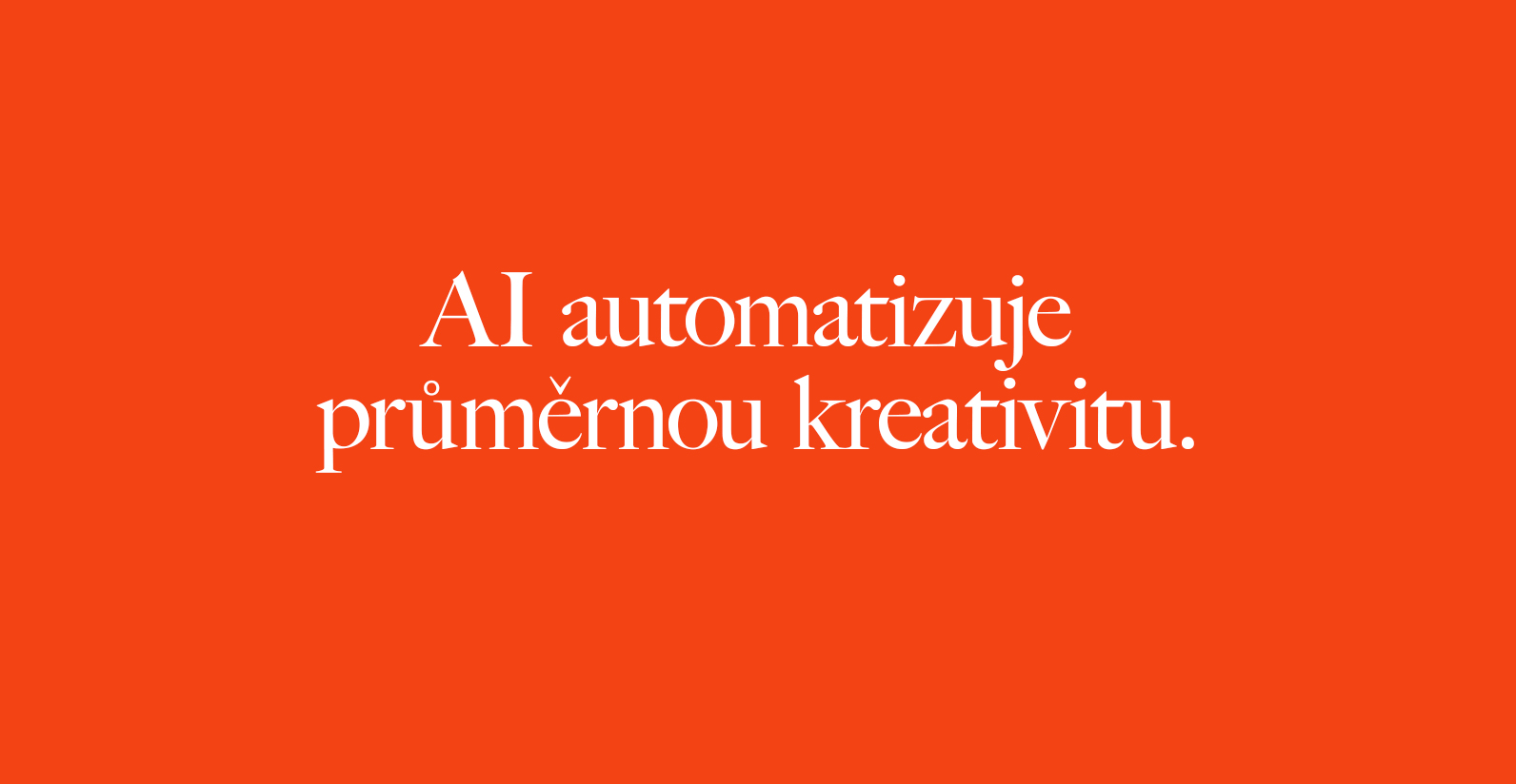 AI nám nebere kreativitu